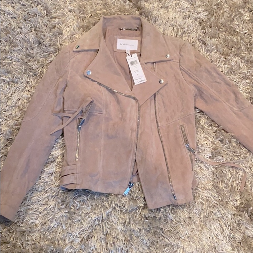 BCBG BLUSH suede jacket